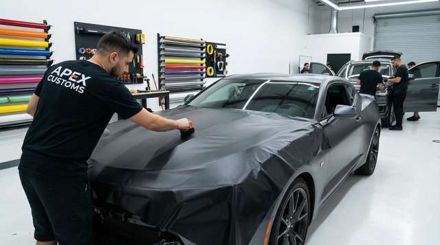 天美改装视频 - 车身贴膜改色视频教程